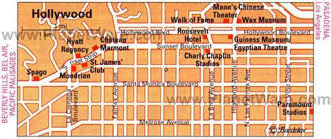 western ave and hollywood blvd|map of hollywood boulevard.